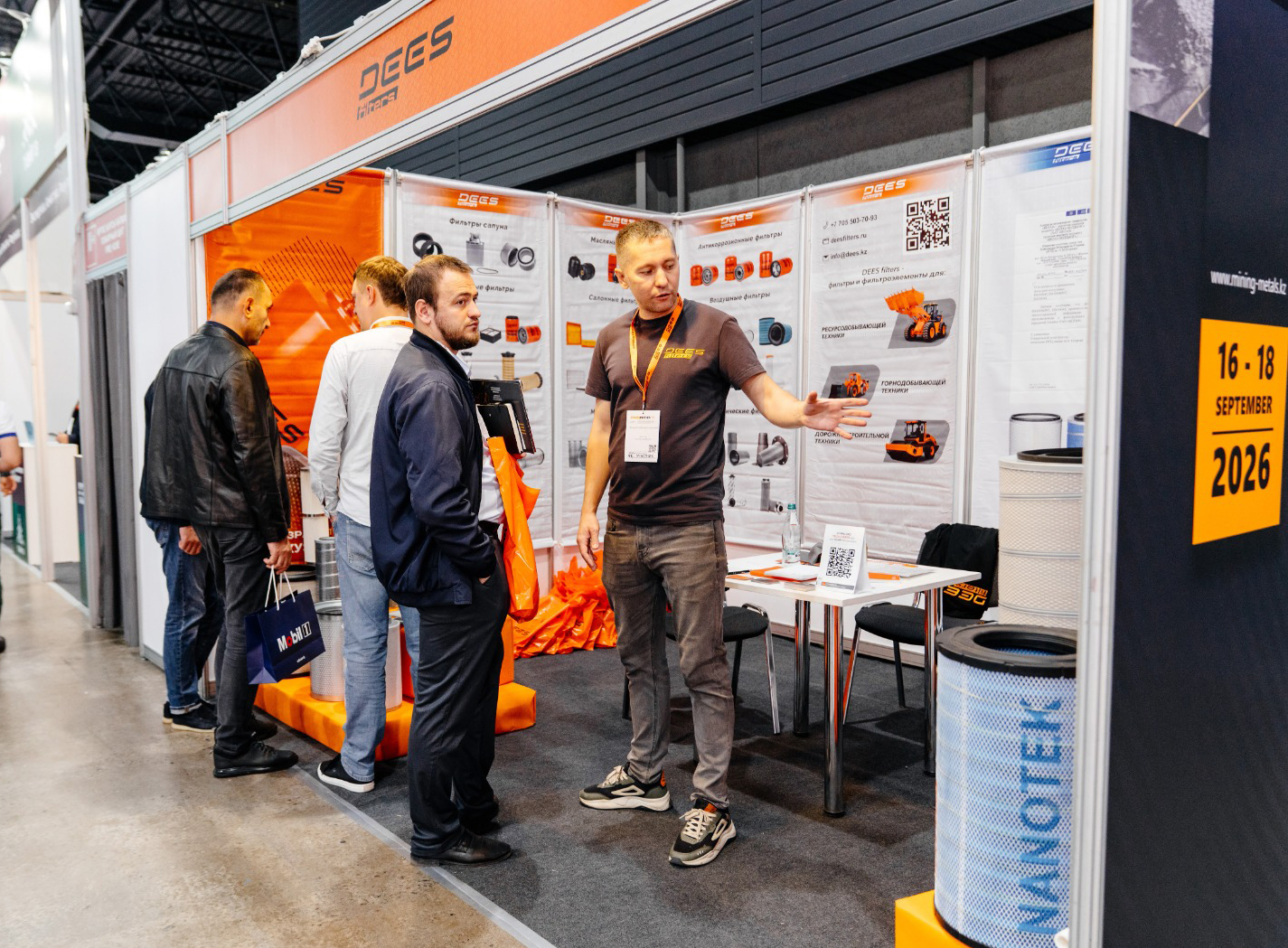DEES filters успешно представил продукцию на выставке Mining and Metals Central Asia 2025 в Алматы